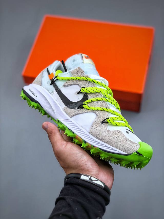 Off-White X Nike Air Zoom Terra Kiger 5 联名款 钉鞋 潮流户外 运动 低帮 越野跑步鞋 白灰女 货号 Cd8179 10