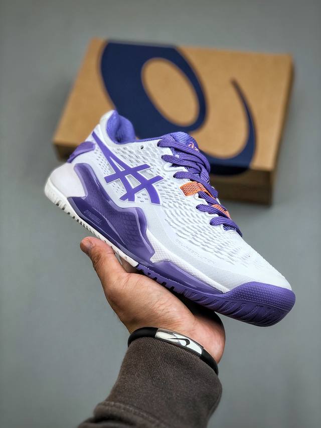 Asics Gel-Resolution 9 亚瑟士纯原版本亚瑟士运动休闲透气专业跑鞋 轻量舒适透气材质 全滴塑鞋面中底3D可视gel缓震胶效果 升级flyte