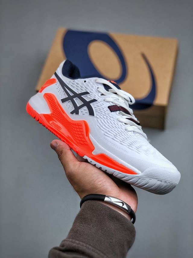 Asics Gel-Resolution 9 亚瑟士纯原版本亚瑟士运动休闲透气专业跑鞋 轻量舒适透气材质 全滴塑鞋面中底3D可视gel缓震胶效果 升级flyte