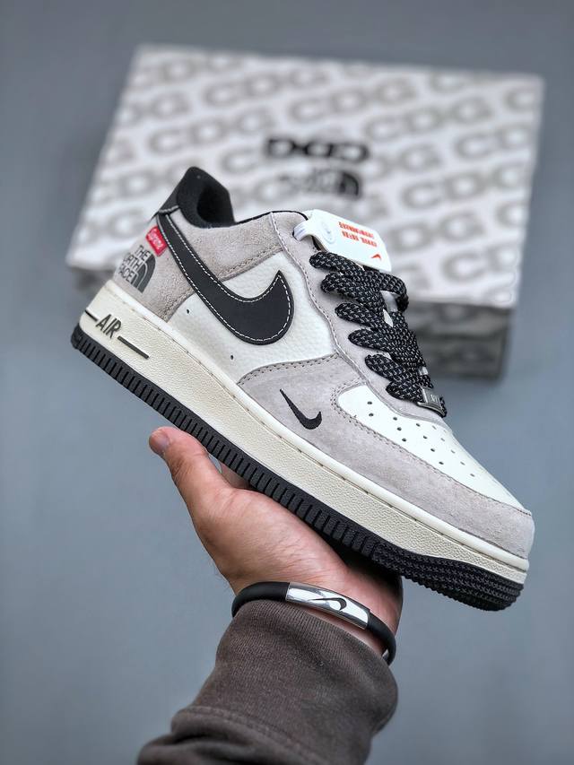 Nike Air Force 1 Low 07 X The North Face X Supreme 米黑小钩满天星原楦头原纸板 打造纯正低帮空军版型专注外贸渠