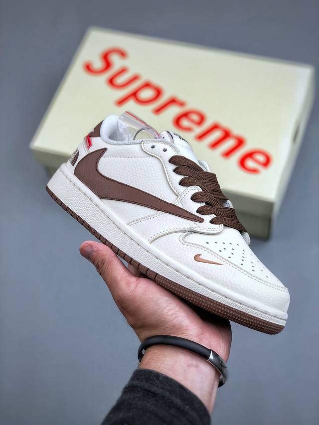 Travis Scott X Fragment Design X Air Jordan 1 Low Og Sp Aj1 乔1 Supreme北面联名 低帮文化休