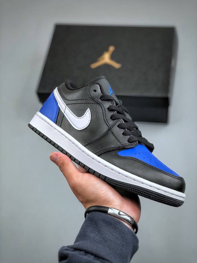 过验版本 Nike Air Jordan 1 Low Og Aj1 乔1 黑蓝 目前市售最高品质出货 原鞋开发 平台订单专用代工流水线打造 一眼公司货既视感 每