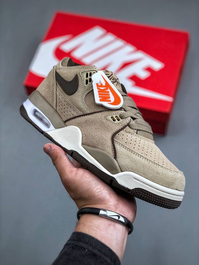 Nike Air Flight 89 Khaki Suede 卡其色皮革高帮复古篮球鞋 纯原大厂出品 充正首选 极力推荐将经典 Air Jordan 3 和 A