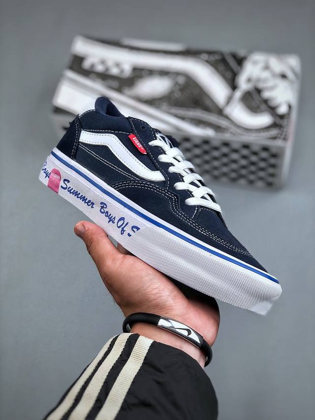 范斯vans Rowan Pro Skate Boarding Black White 罗恩系列专业滑板支线低帮休闲硫化滑板鞋“ 颜色：Vans Rowan 藏