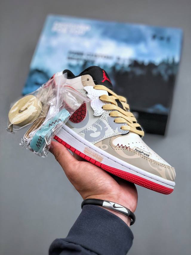 Air Jordan Aj1 Low 熊猫恶作剧 游龙则灵 酣春独家正确版本 原鞋 开发 品质、细节 完美复刻 市面唯一纯原级别 完美零毛边处理 原厂内置全掌气