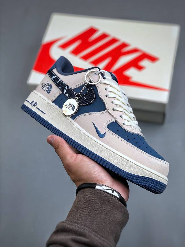 Nike Air Force 1 Low 07 X The North Face 白蓝小钩原楦头原纸板 打造纯正低帮空军版型专注外贸渠道 全掌内置蜂窝气垫 原盒