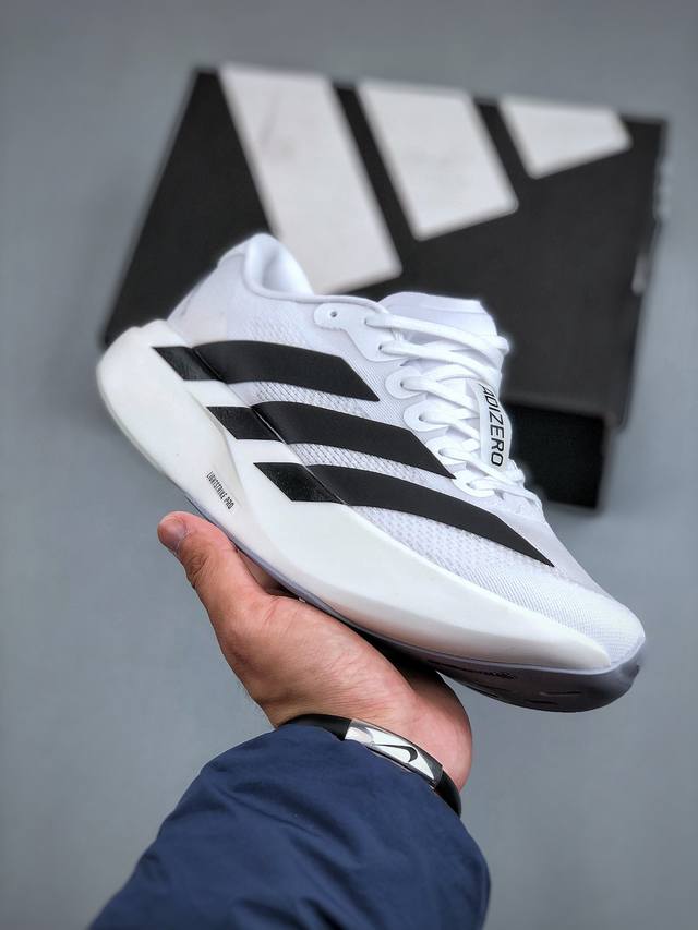 Adidas Adizero Evo Sl M 轻盈跑鞋耐磨减震专业跑步鞋 冲向目标，一路向前，不断挑战和突破自我无论是平时训练还是马拉松，让这款adidas跑