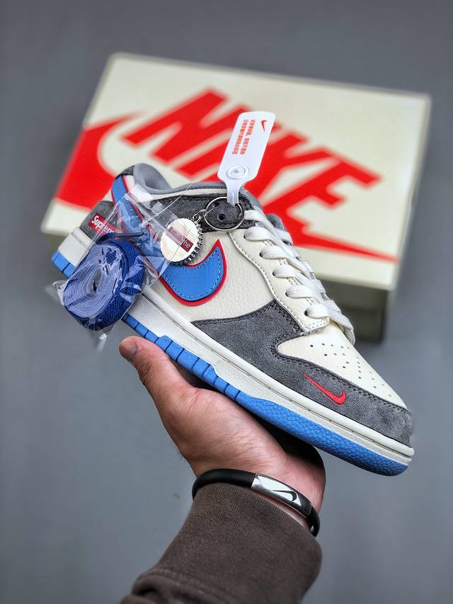 Nike Sb Dunk Low X Supreme 米蓝灰纯原大厂出品 极力推荐原装头层材料 独家版型蒸餾加工帶來的是更好的视觉和脚感体验大厂纯原品质出货 清