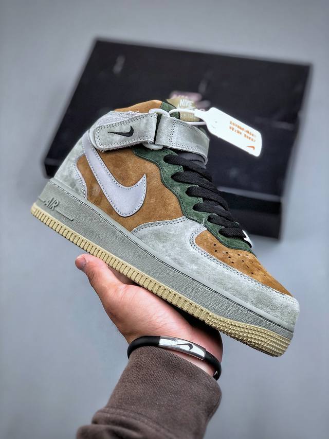 Nike Air Force 1'07 Mid Christmas 圣诞树主题配色 空军一号低帮休闲板鞋 Cq5059-118 #原厂麂皮 原楦原纸板 纯正版型