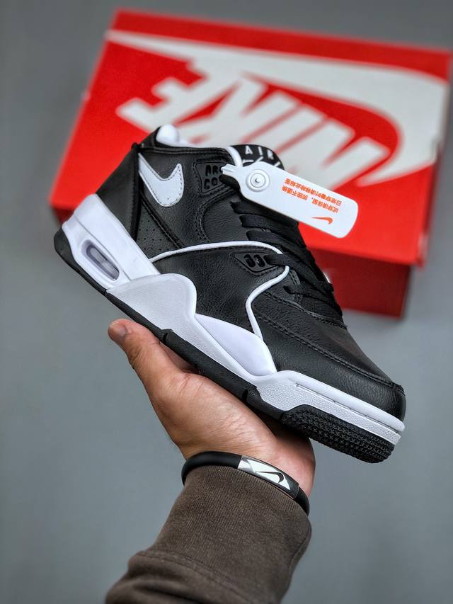 Nike Air Flight 89 黑白皮革高帮复古篮球鞋 纯原大厂出品 充正首选 极力推荐将经典 Air Jordan 3 和 Air Jordan 4 元