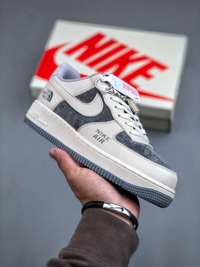 Nike Air Force 1 Low 07 X The North Face 米灰原楦头原纸板 打造纯正低帮空军版型专注外贸渠道 全掌内置蜂窝气垫 原盒配件