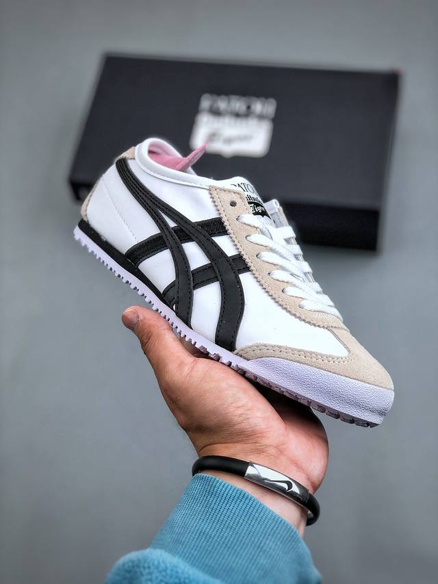 鬼塚虎 Onitsuka Tiger Mexico 66经典墨西哥系列低帮复古经典百搭休闲皮革慢跑鞋 货号： 3C380-100 尺码：36-41 半