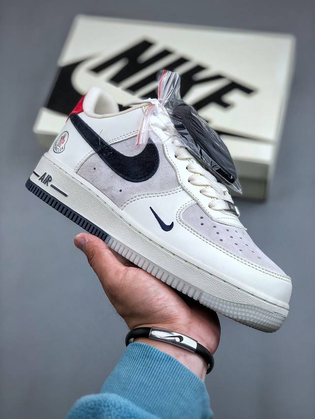 Nike Air Force 1 Low 07 X Moncler 白黑红小钩原楦头原纸板 打造纯正低帮空军版型专注外贸渠道 全掌内置蜂窝气垫 原盒配件 原厂中