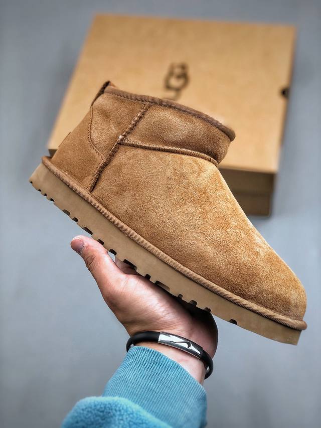 Ugg Classic Ultra Mini 官方经典款羊毛一体迷你短靴 1116109 #全鞋采用zp同厂 隆丰a级澳洲进口羊皮毛一体 品牌代工厂生产线 完全