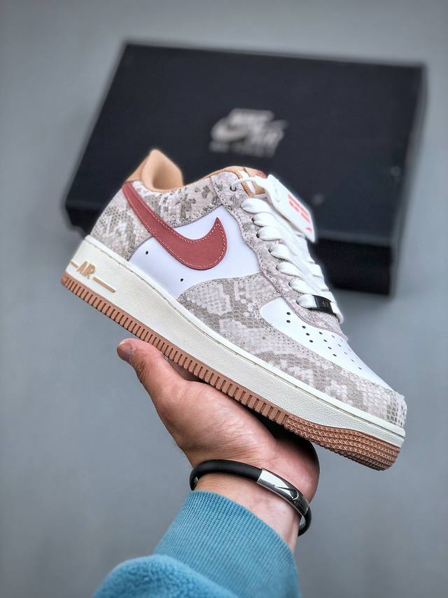 Nike Air Force 1 Low 蛇年白棕 空军一号低帮运动休闲板鞋 原楦头原纸板 打造纯正空军版型#专注外贸渠道 全掌内置蜂窝气垫 #原盒配件 原厂中