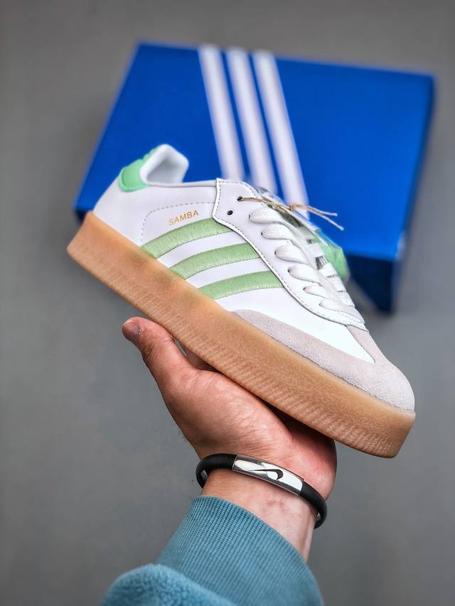 Adidas Originals Sambae Valentine'S Day 桑巴舞加大厚底版系列德训风百搭松糕休闲运动板鞋 货号ih7559 尺码：36-4