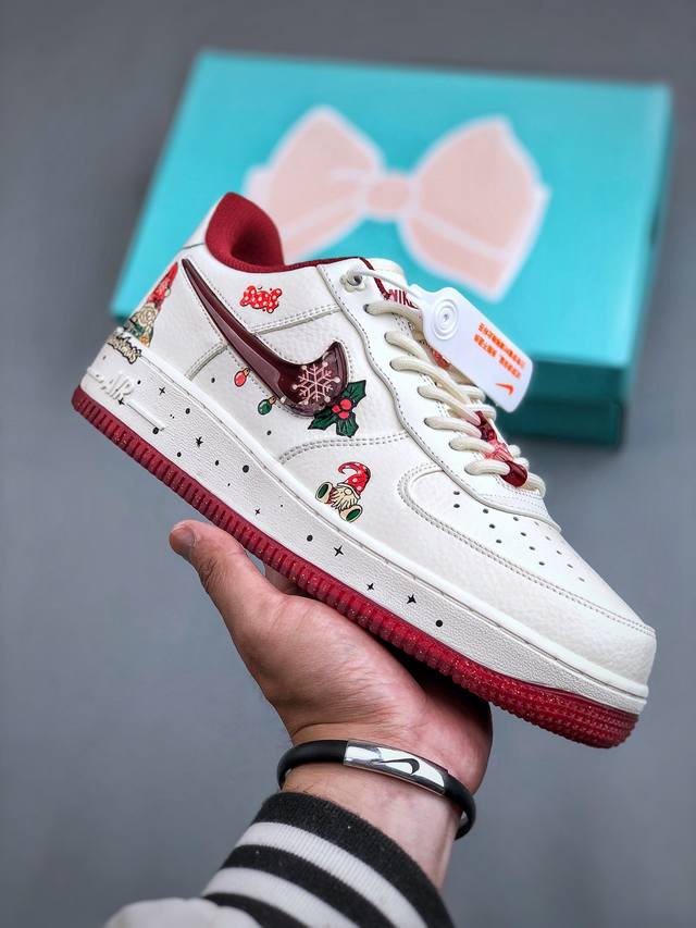 Nike Air Force 1'07 Low Grandma Christmas 圣诞节限定 空军一号定制低帮休闲板鞋 Fz5068-616 #在遥远的拉普兰