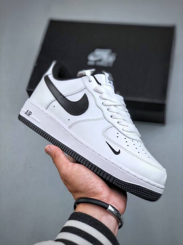 Nike Air Force 1'07 Low 白黑小勾 空军一号 低帮休闲板鞋 315122-103 #原楦头原纸板 原装鞋盒 定制五金配件 内置全掌气垫 原