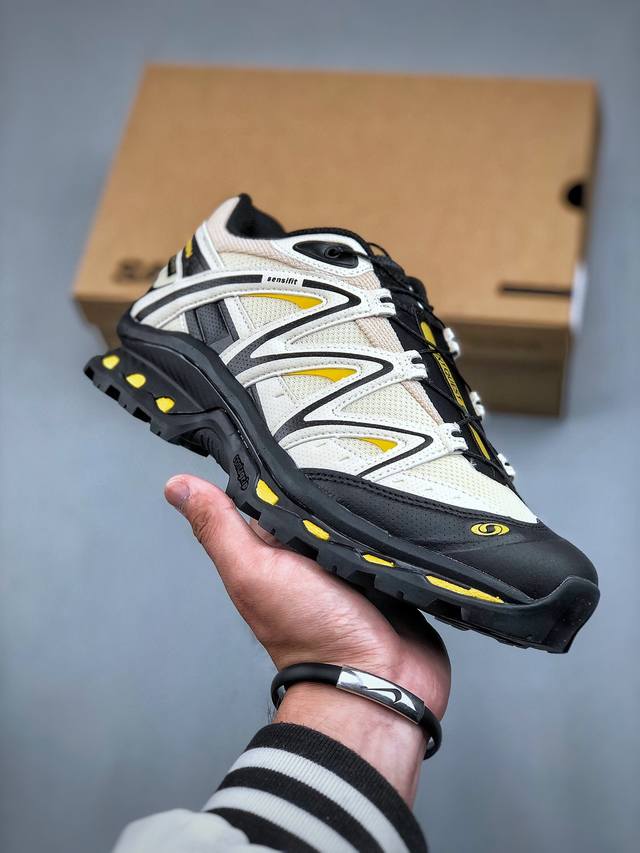 绿x版 Salomon Xt-Quest Adv 萨洛蒙情侣款户外机能鞋 Quest 米黑色 全新绿x升级版 品质大改进 全鞋改进为原厂一致材料打造 全新修长鞋