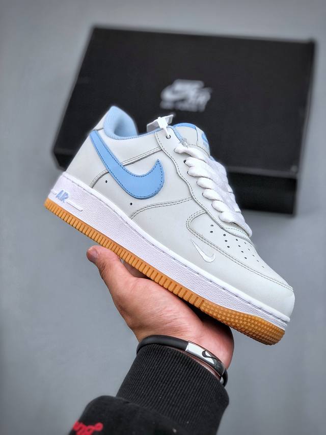 Nike Air Force 1'07 Low 青蓝 空军一号 低帮休闲板鞋 315122-102 #原楦头原纸板 原装鞋盒 定制五金配件 内置全掌气垫 原厂鞋