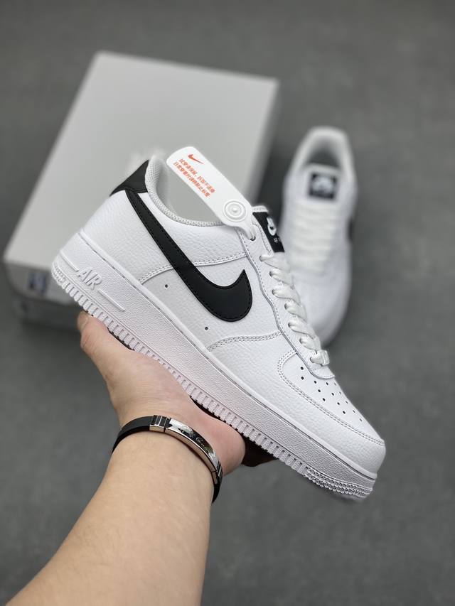 Nike Air Force 1 空军一号 黑白 官方同步 原装级别 原楦头原纸板 打造纯正空军版型#专注外贸渠道 全掌内置蜂窝气垫 #原盒配件 原厂中底钢印、