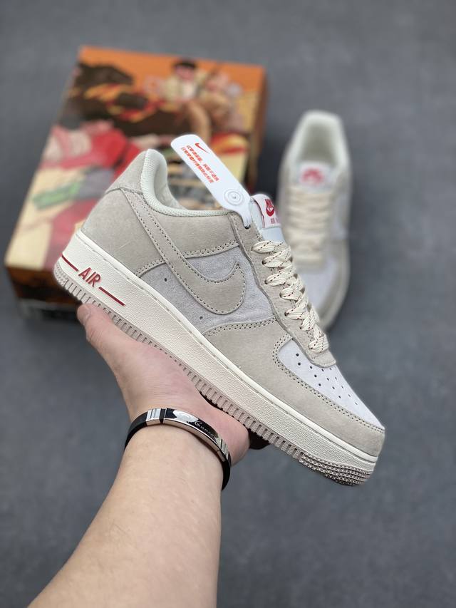 海外发售 创意定制联乘 漫画著作阿基拉 主人公 公司级 Akira×Nike Air Force 1 Low ’07 浅粉兔 麂皮 满天星配色 空军一号低帮休闲