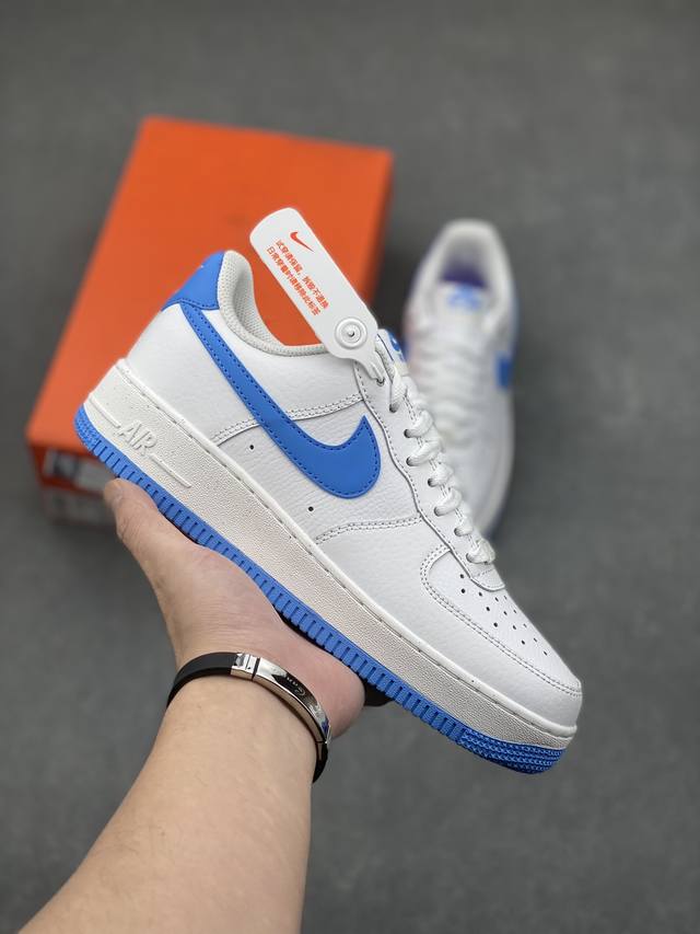 Nk Air Force 1'07 Low 白蓝 空军一号低帮休闲板鞋 原楦头原纸板 打造纯正空军版型#专注外贸渠道 全掌内置蜂窝气垫 #原盒配件 原厂中底钢印