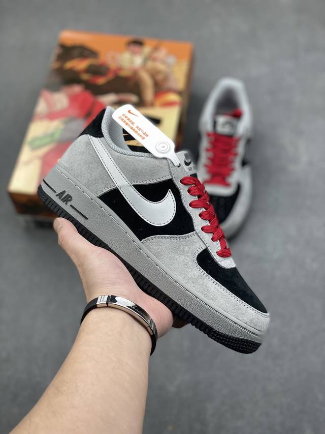 海外发售 创意定制联乘 漫画著作阿基拉 主人公 公司级 Akira×Nike Air Force 1 Low ’07 铁雄 麂皮 满天星配色 空军一号低帮休闲板