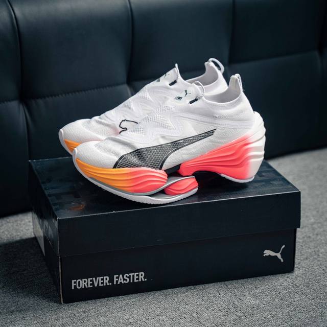 Puma Fast-R Nitro Elite 2 Ff 减震舒适缓冲回弹简约软底运动跑步鞋 注氮泡沫橡胶鞋垫 耐磨防滑百搭 货号：310694 01 尺码：3