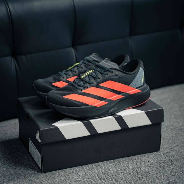 阿迪达斯 Adidas Adizero Evo Sl 运动舒适防滑耐磨 低帮跑步鞋 阿迪达斯革新力作 破纪录轻跑鞋 Adizero Adios Pro Evo