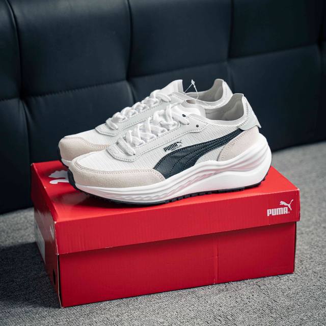 Puma Rider Elite 彪马舒适简约耐磨透气低帮休闲板鞋 货号：402922 04 尺码：36 37 37.5 38 38.5 39 40 40.5