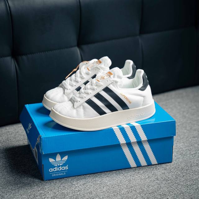 Adidas Superstar Home 经典贝壳头系列低帮百搭休闲运动板鞋 货号：Ie1435 尺码：36 36.5 37.5 38 38.5 39 40