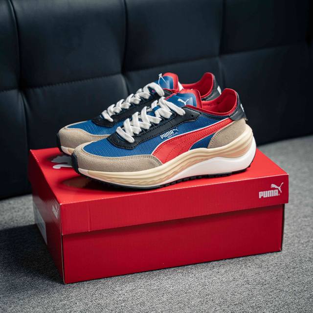 Puma Rider Elite 彪马舒适简约耐磨透气低帮休闲板鞋 货号：403302 01 尺码：36 37 37.5 38 38.5 39 40 40.5