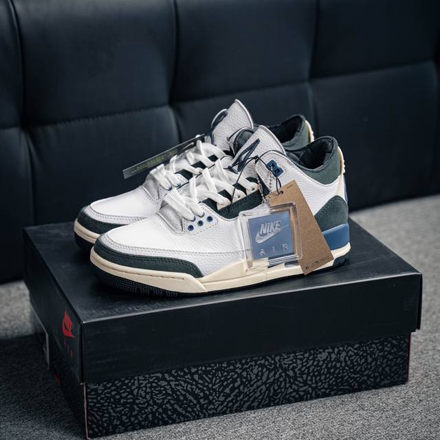 Air Jordan 3 Retro 迈克尔 乔丹aj3代中帮复古休闲运动文化篮球鞋 货号：Hv8571 100 尺码：36 37 37.5 38 39 39.