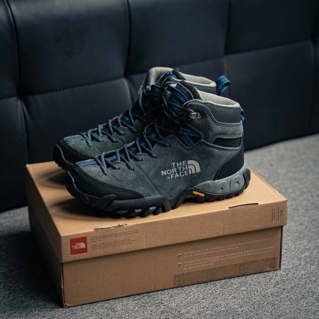 著名户外品牌-北面 The North Face Cedar Mesa High 雪松梅萨系列高帮系带户外风徒步登山运动训练鞋 原楦型开发纸版#采用进口翻毛皮革