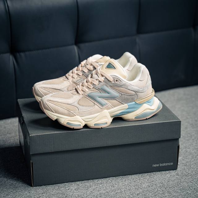 New Balance Nb9060系列 新百伦绒面革网布经典百搭防滑耐磨透气低帮生活休闲鞋 全套原楦原纸板原厂数据开发 进口三明治网面 原装进口翻毛皮料正确绒