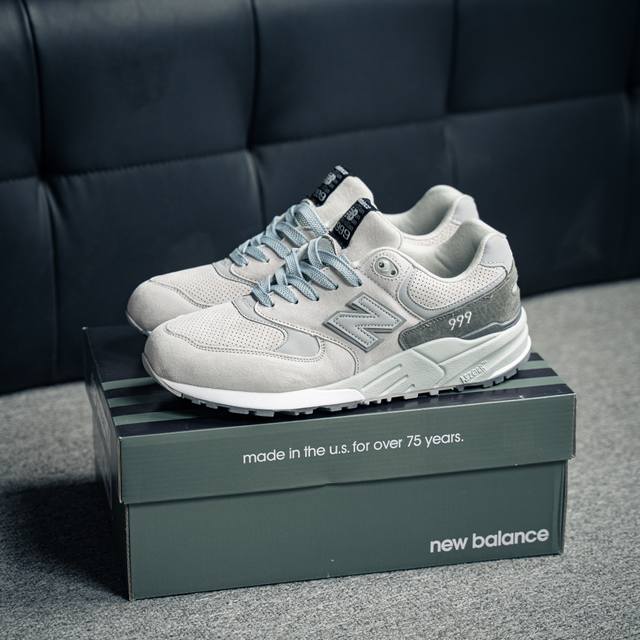 新百伦new Balance Nb999系列 经典复古休闲运动慢跑鞋 原装5层独立私模 无色差中底前掌高弹md+后掌abzorb专利吸震+后跟高弹小md应用n-