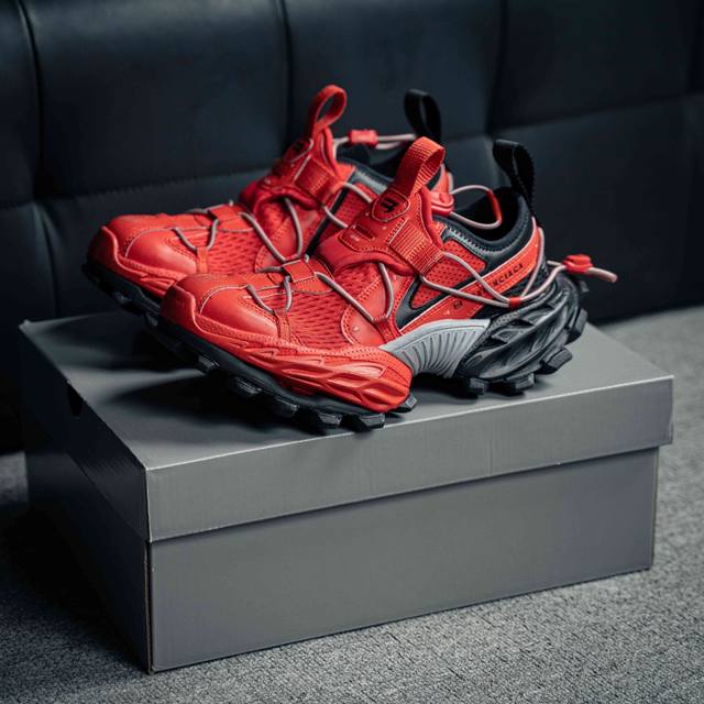 法国高端奢侈品牌-巴黎世家balenciaga Hike Trail Sneaker 徒步旅行15代系列低帮复古阔型厚底户外姥爹风潮流百搭休闲运动越野慢跑鞋“黑