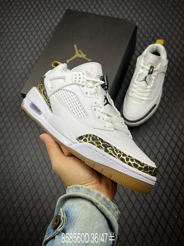 Djordan Spizike Low Aj 乔丹合体元素 文化休闲板鞋 Hj9019-100 #整双鞋在 Air Jordan 5 Low 廓形的基础上，通过