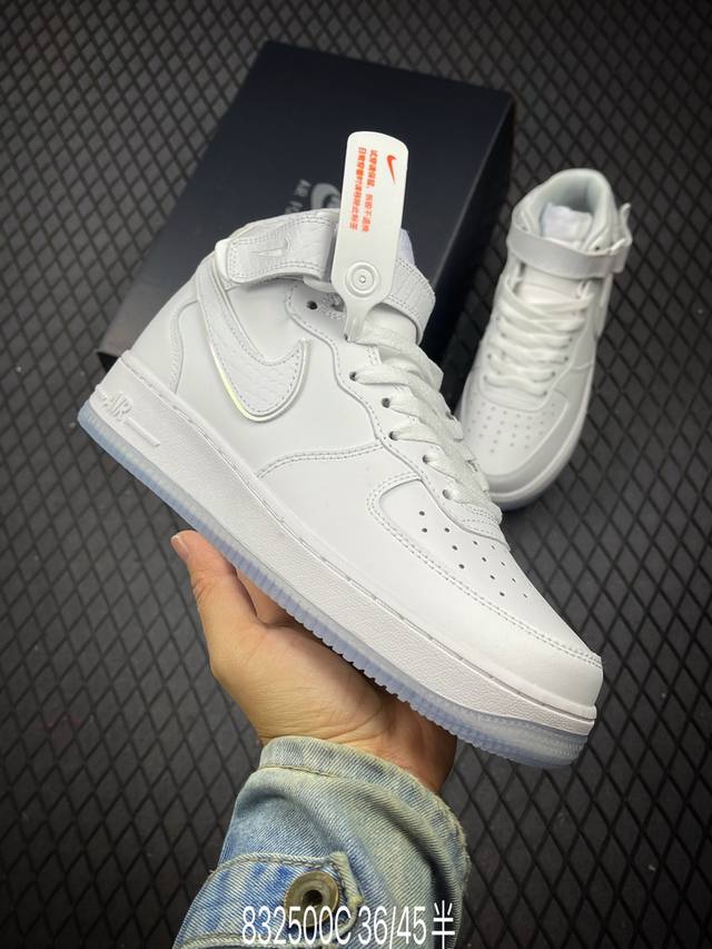 公司级nike Air Force 1 Mid 07 原楦头原纸板 打造纯正中帮空军版型 专注外贸渠道 全掌内置蜂窝气垫 原盒配件 原厂中底钢印、拉帮完美 官方