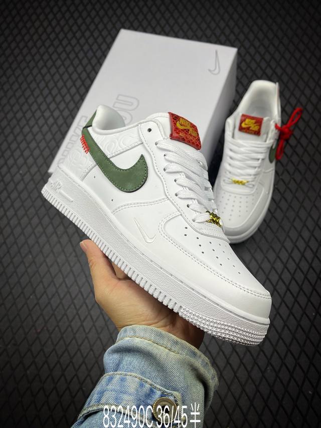 公司级 Af1耐克 Nike Air Force 1 ‘07 Low 空军一号 厚底增高百搭运动板鞋 原楦头原纸板 打造纯正空军版型，专注外贸渠道 全掌内置蜂窝