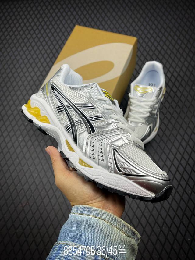 Asics T Gel- Kayano 14 亚瑟士户外风低帮休闲运动跑步鞋 货号： 3A537-101 . 尺码：36 37 37.5 38 39 39.5