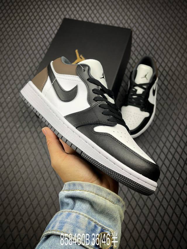 Air Jordan 1 Low Aj1 乔1黑棕色 文化低帮休闲板鞋 553558-152 尺码：36 36.5 37.5 38 38.5 39 40 40.