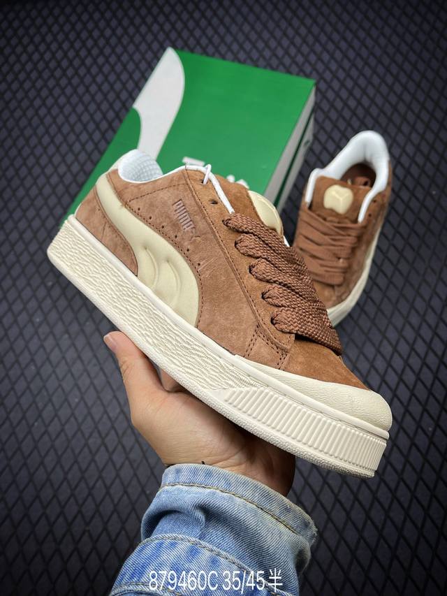 Puma Suede Xl Skate 复古单品 彪马 防滑耐磨低帮德训板鞋简约大方的造型设计，给人以随性休闲的时尚格调，穿着舒适轻便，运动灵活自如，满足日常个