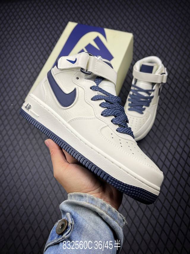 公司级nike Air Force 1 Mid 07 Lv8 原楦头原纸板 打造纯正中帮空军版型 专注外贸渠道 全掌内置蜂窝气垫 原盒配件 原厂中底钢印、拉帮完