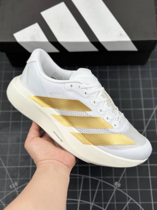 Adidas Adizero Evo Sl M 轻盈跑鞋 耐磨减震专业跑步鞋 冲向目标，一路向前，不断挑战和突破自我 无论是平时训练还是马拉松，让这款adida