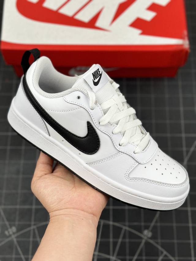 特价本地 核心私 耐克nike Court Borough Low 2 Gs 空军一号低帮百搭休闲运动板鞋 柔软、弹性十足的缓震性能和出色的中底设计，横跨复古与