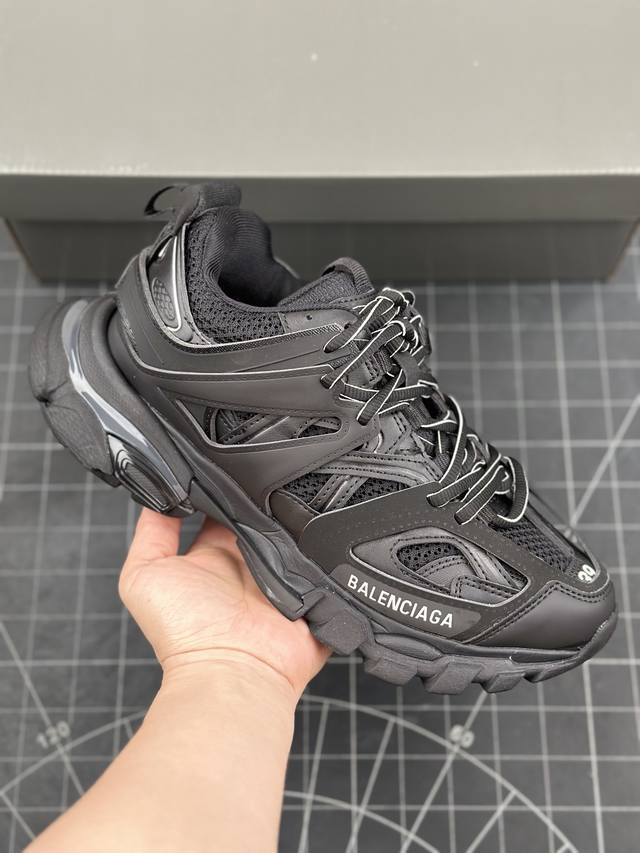 法国高端奢侈品牌-巴黎世家balenciaga Track Trainers 代复古野跑姥爹潮流百搭慢跑鞋 男女鞋原版一致配件防尘袋及附送鞋带#全部采用原档案原