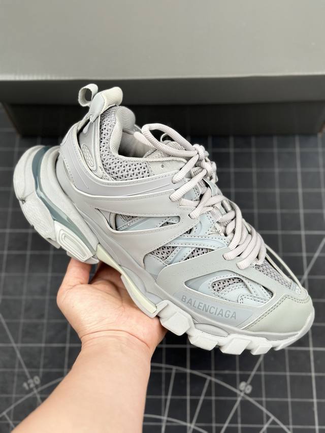 法国高端奢侈品牌-巴黎世家balenciaga Track Trainers 代复古野跑姥爹潮流百搭慢跑鞋 男女鞋原版一致配件防尘袋及附送鞋带#全部采用原档案原