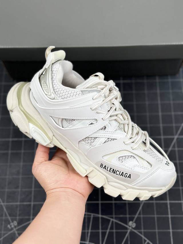 法国高端奢侈品牌-巴黎世家balenciaga Track Trainers 代复古野跑姥爹潮流百搭慢跑鞋 男女鞋原版一致配件防尘袋及附送鞋带#全部采用原档案原